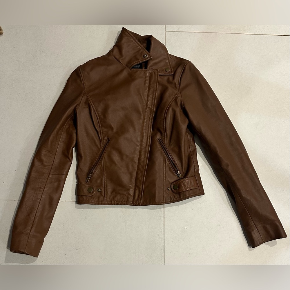 Barney’s New York Leather Jacket size 10